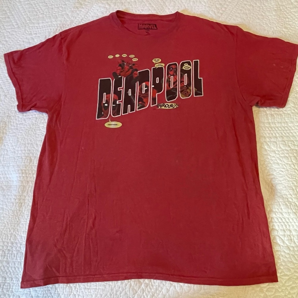 Marvel Mens Deadpool T-shirt Size XL